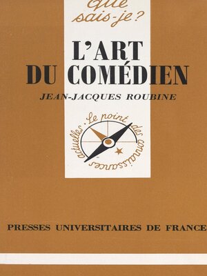 cover image of L'art du comédien